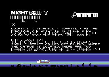 Screenshot for Nightshift 2007 Invitation